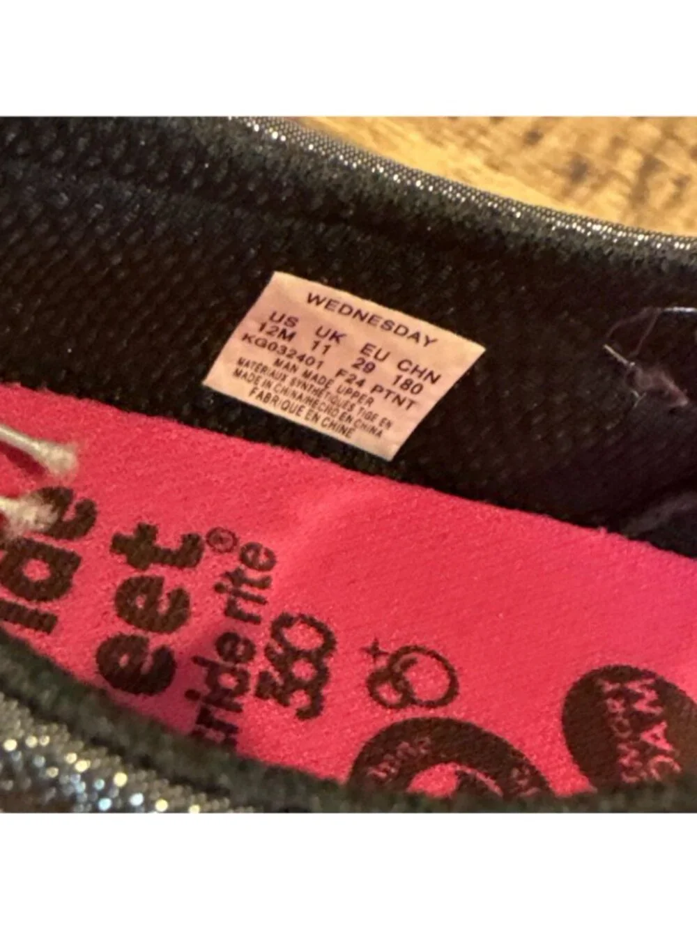 Stride Rite Little Kid Wednesday Gray Sparkle Mary Jane Shoes Sz 12 M NIB Pewter